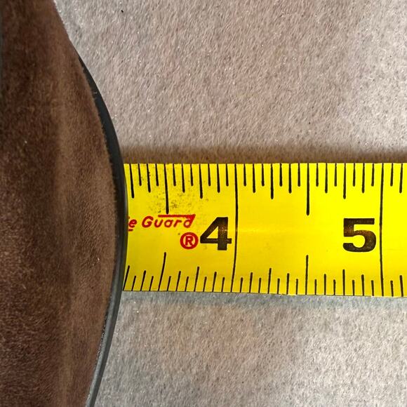 Sofft Geva Mary Jane Brown Suede Pumps Peep Toe Womens 9.5N - Picture 12 of 12